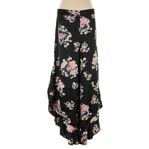 Anthropologie Elevenses Floral Print Ruffle Pant, Size 0